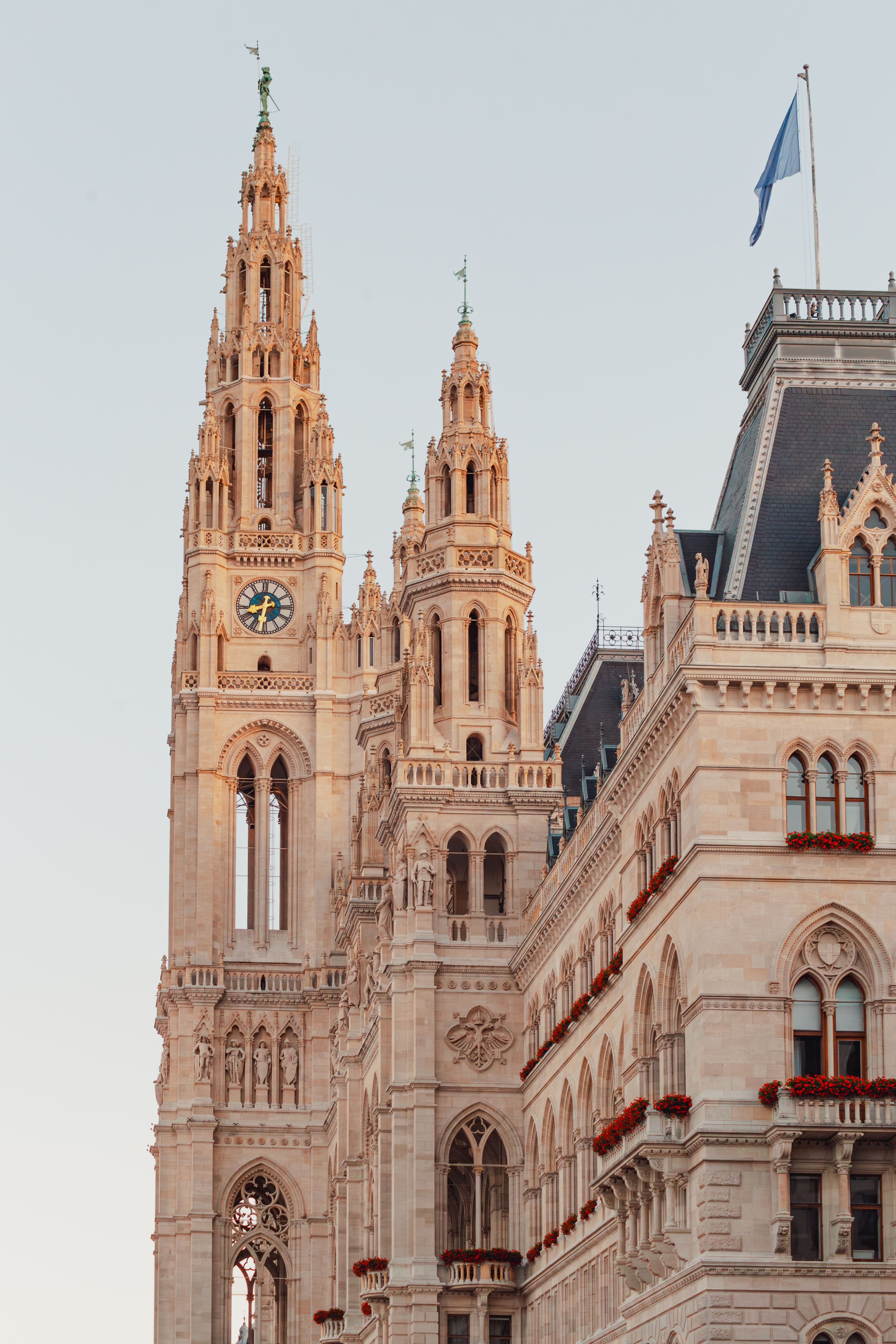 Vienna City Hall (Rathaus) at golden hour